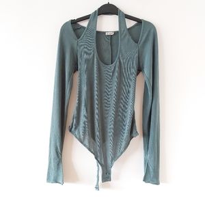 Free people cut it out long sleeve bodysuit nwot size M